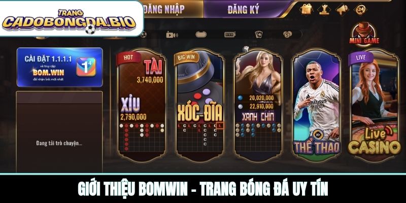 Giới thiệu Bomwin - trang bóng đá uy tín